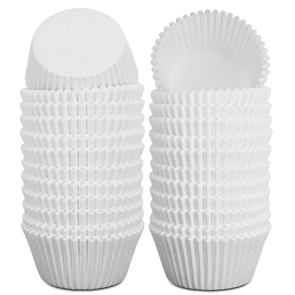 1000 Pcs White Mini Cupcake Liners Small Muffin Liners No Smell Premium Greaseproof Paper Cupcake Wrappers Baking Cups (1.25 Inch Bottom Dia.)