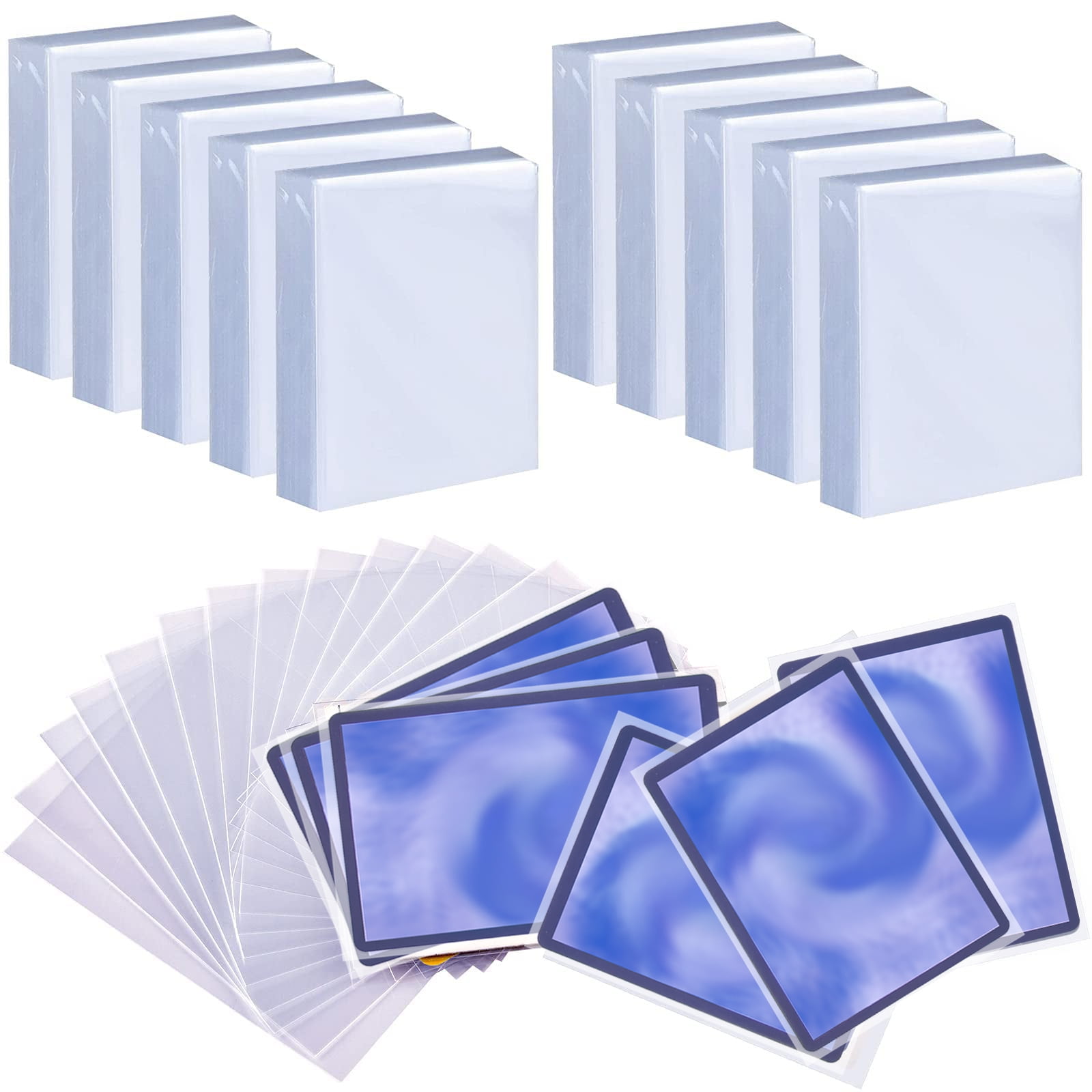 Ultra Pro 100 Pcs Thick Soft Gaming Generic Card Sleeves Ultra Clear Sleeves  Penny Sleeve For Baseball Cards Magic Trading Cards