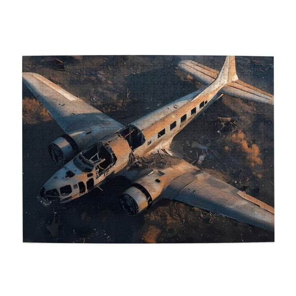 1000 Piece Abandoned Vintage Aircraft Jigsaw Puzzle For Adults – Challenging Brain Workout, Relaxing Activity, Artistic Home Decor, Ideal Gift