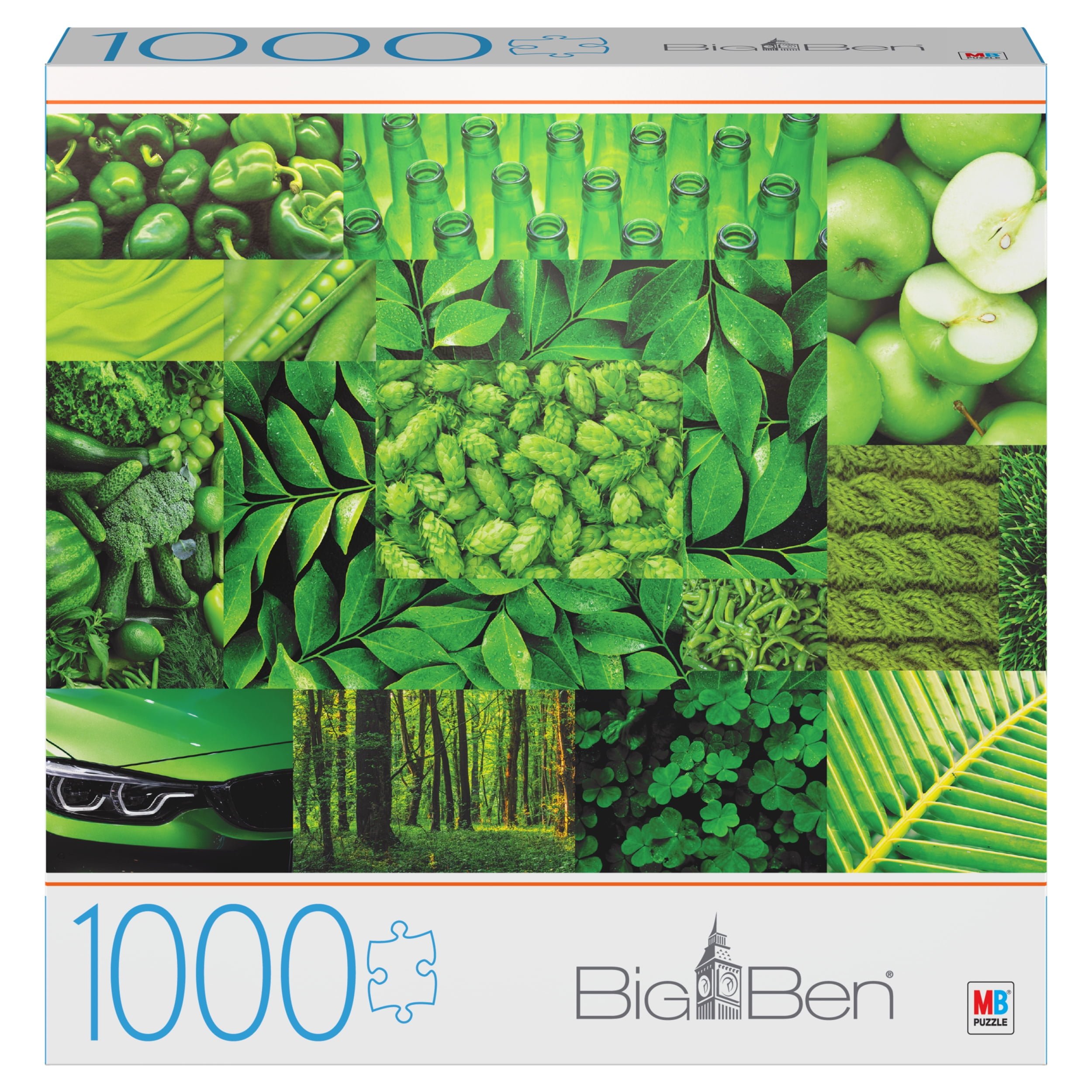 1000-Piece Big Ben Jigsaw Puzzle, Greens - Walmart.com
