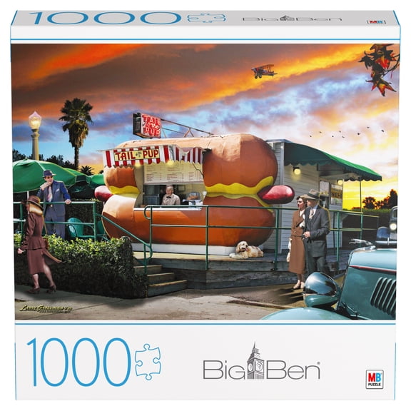 1000-Piece Big Ben Jigsaw Puzzle, Hot Diggity Dog