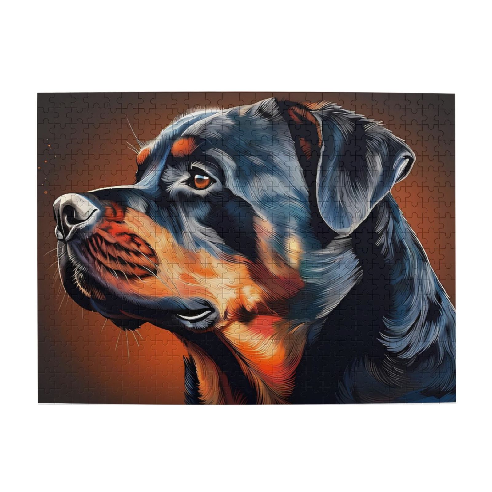 1000 Piece Captivating Rottweiler Dog Wooden Jigsaw Puzzle For Adults ...