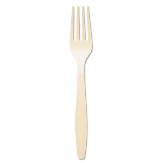 1000-Piece/Carton Heavyweight Polystyrene Forks - Champagne