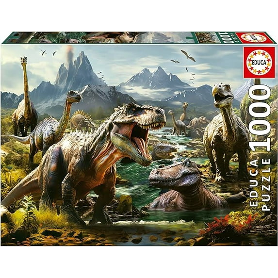 1000 Piece Fierce Dinosaurs Jigsaw Puzzle