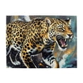 thumbnail image 1 of 1000 Piece Fierce Jaguar Jigsaw Puzzle For Adults – Vibrant Abstract Artwork, Challenging Wooden Game, Relaxing Brain Exercise, Unique Home Decor, 1 of 7