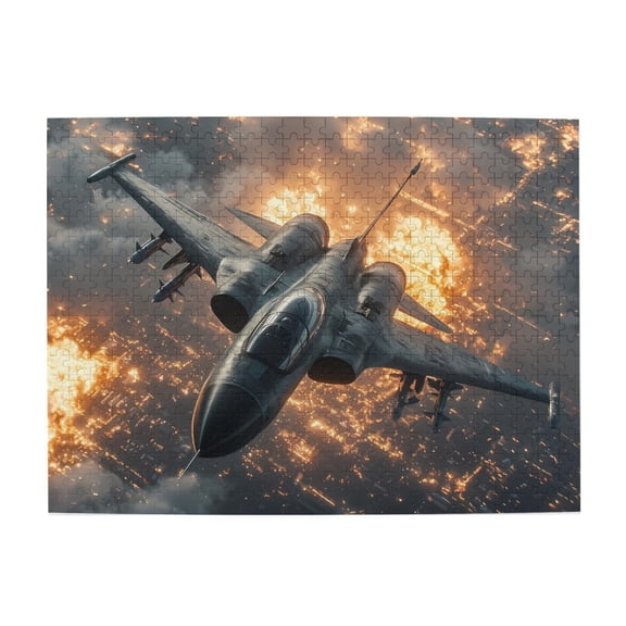 1000 Piece Fighter Jet Jigsaw Puzzle For Adults – Dynamic Combat Scene, Challenging Wooden Brain Exercise, Stress Relief & Fun Activity, Ideal Gift, Vibrant Home Decor