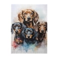 thumbnail image 1 of 1000 Piece Four Dachshunds Jigsaw Puzzle For Adults Vibrant Watercolor Art, Challenging, Relaxing Brain Game, Premium Wooden, Great Gift For Dog Lovers, 1 of 6