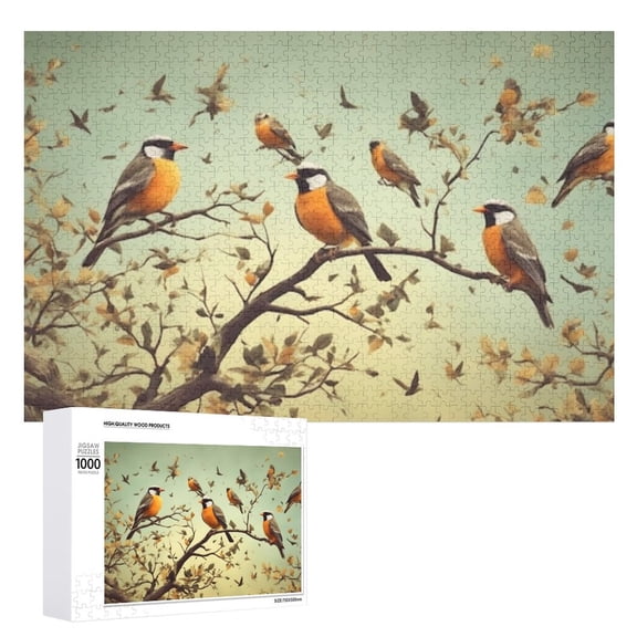 1000 Piece Funny Bird Puzzle - Challenging and Fun Jigsaw Game for All Ages