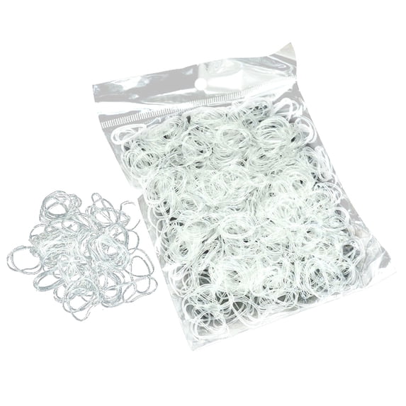 1000 Piece Glow In the Dark Latex Rubber Band Bracelet Pack Rubber Band Mega Value Pack with Clips Fixing Clip Happy 2026!