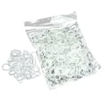 thumbnail image 1 of 1000 Piece Glow In the Dark Latex Rubber Band Bracelet Pack Rubber Band Mega Value Pack with Clips Fixing Clip Happy Day!, 1 of 6