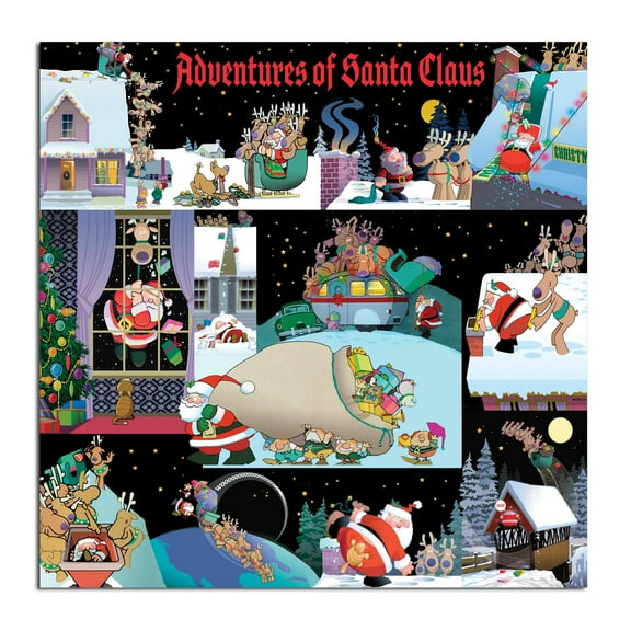 1000 Piece Holiday Jigsaw Puzzle - Funny Chrismas Puzzle - Santa Adventures Chri