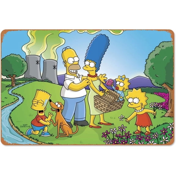 1000 Piece Jigsaw Puzzle For Adults And Families -The Simpsons Go Outing Wooden Jigsaw Puzzle - Family Fun & Leisure Beginner Jigsaw Puzzle Toys For Adults Stress Relief Holiday Gift