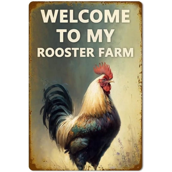 1000 Piece Jigsaw Puzzle For Adults And Families - Welcome To My Rooster Farm Wooden Jigsaw Puzzle - Family Fun & Leisure Beginner Jigsaw Puzzle Toys For Adults Stress Relief Holiday Gift