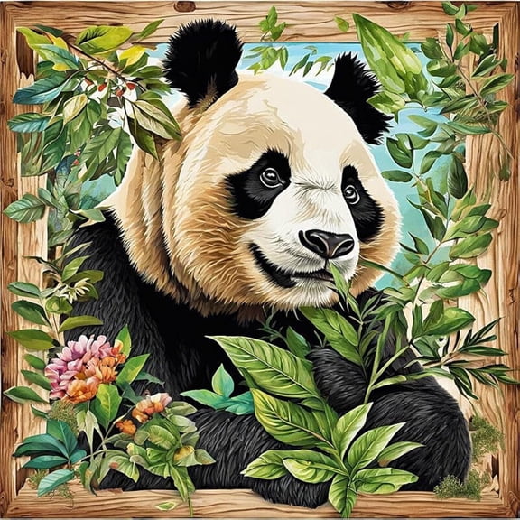 1000 Piece Jigsaw Puzzle for Adults Panda Bear Wooden Puzzle Environmentally Friendly No Odor Challenging Educational Fun Family Holiday Activities Games Toys Gifts