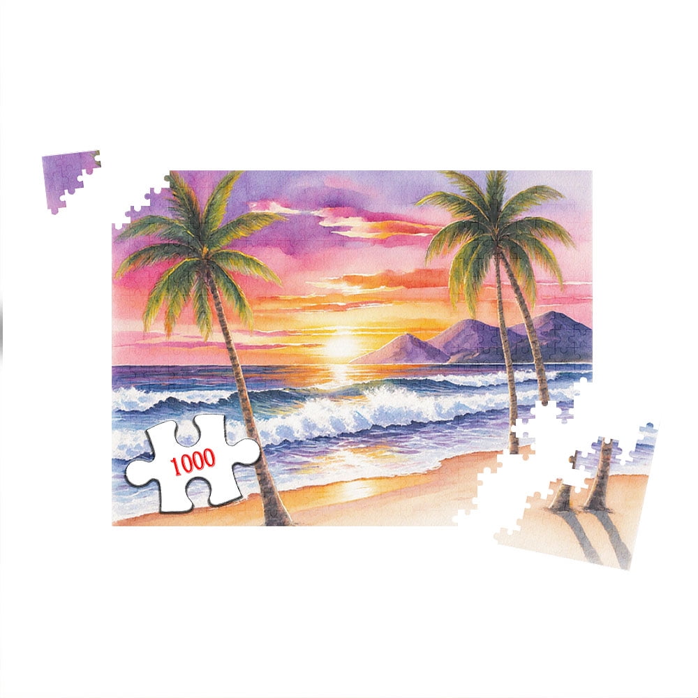 Etokfoks 1000 Piece National Parks Jigsaw Puzzle 27.5x19.7 In US Travel Poster Landscape Nature Scenery Mountain Scene For Adults