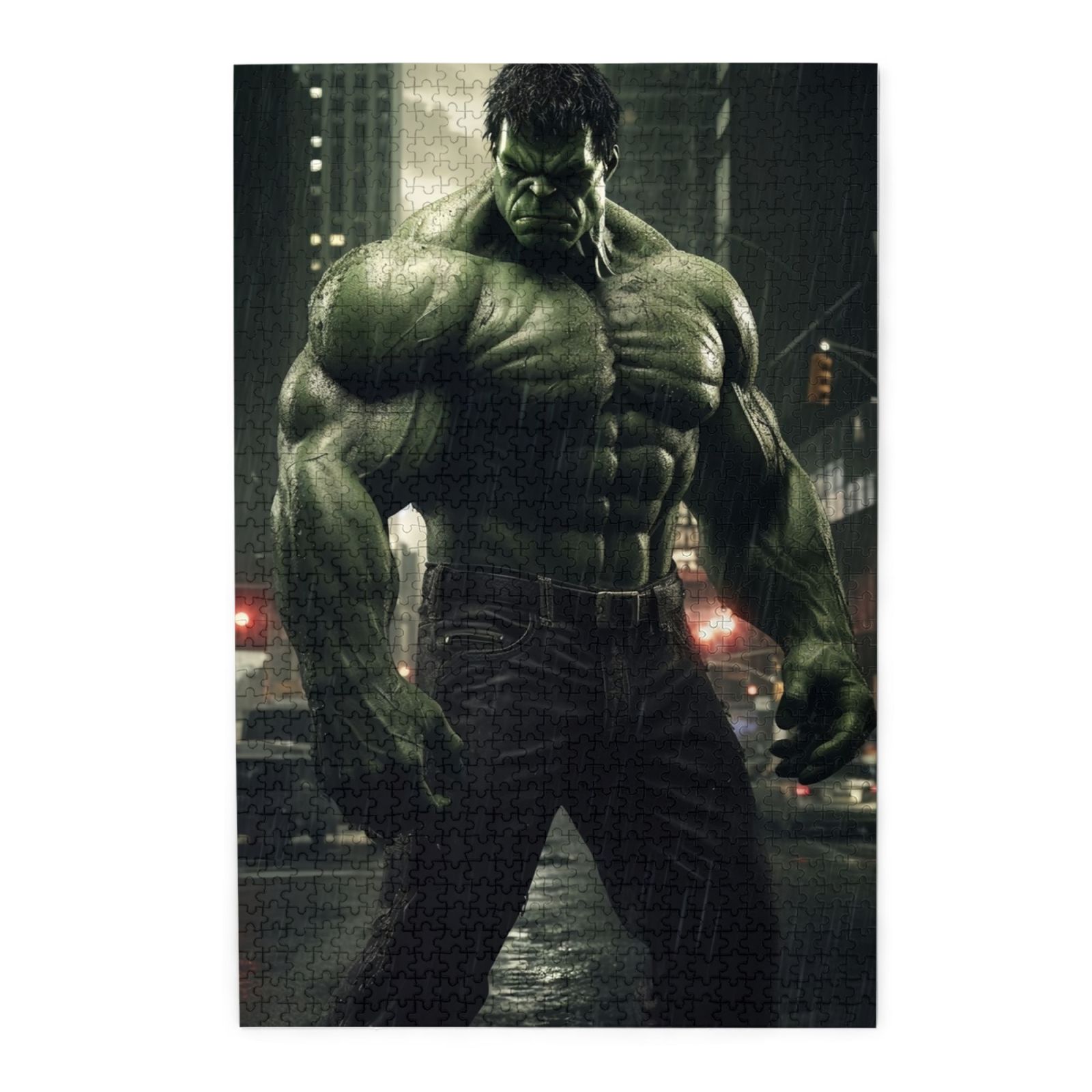 1000 Piece Jigsaw Puzzle Green Hulk Wooden Jigsaw Puzzle For Adults