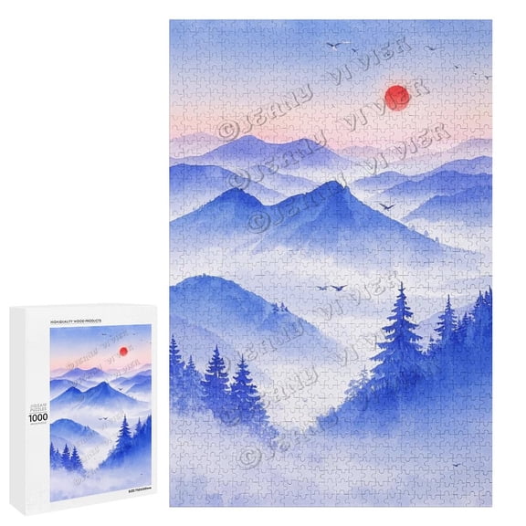 1000 Piece Jigsaw Puzzle - Mountain Adventure Puzzle for Adults | Challenging & Rewarding Brain Teaser