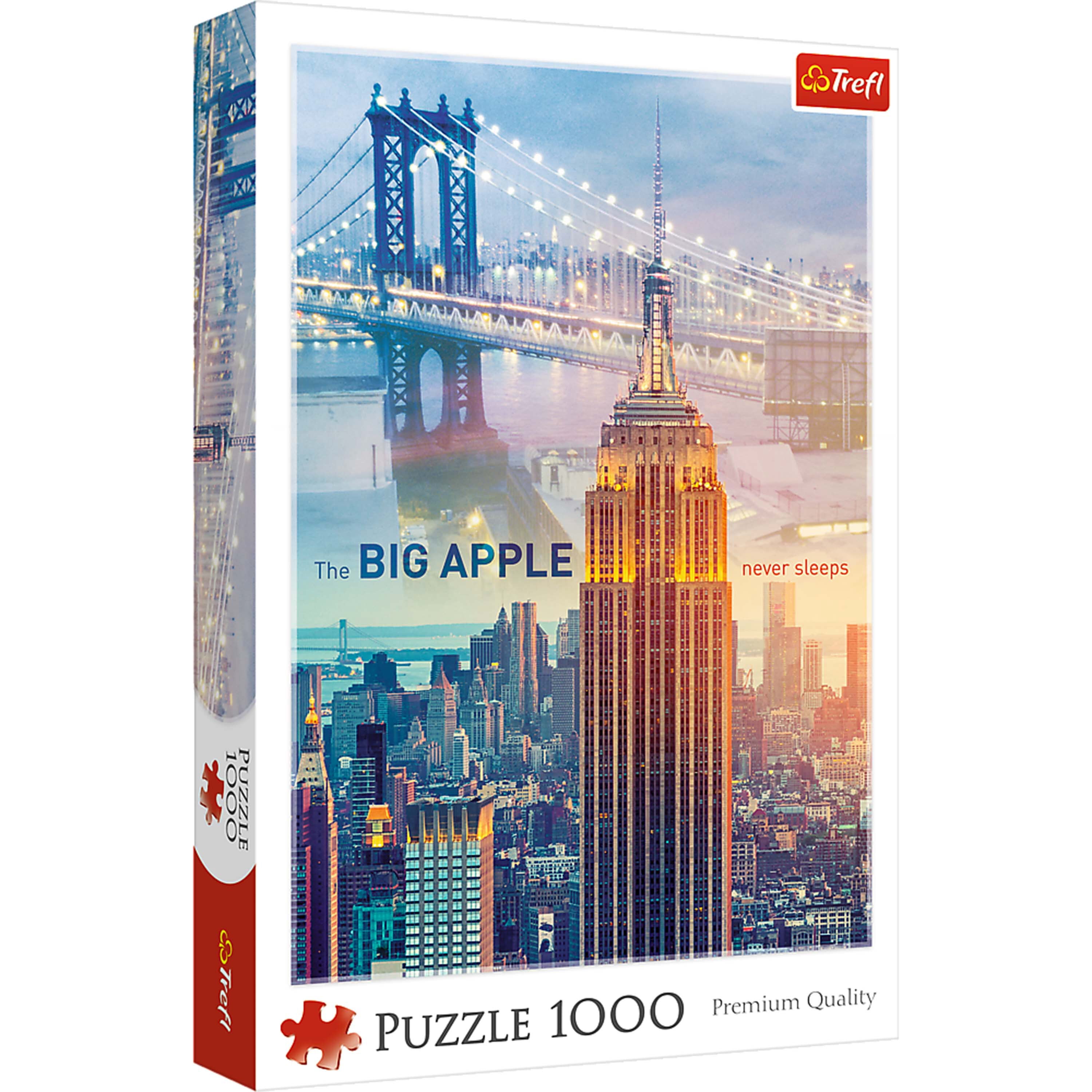 Trefl Red 1000 Piece Puzzle - New York at dawn / Getty Images - Walmart.com