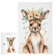 thumbnail image 1 of 1000 Piece Jigsaw Puzzle for Adults - Wood Puzzles - Cute Kangaroo - Great for Stress Relief and Mindfulness, 1 of 8