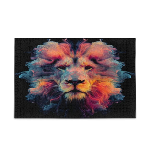 1000-Piece Jigsaw Puzzle for Brain Teasing Fun & Perfect Wall Art for Adults Ages 15+ Lion's Head