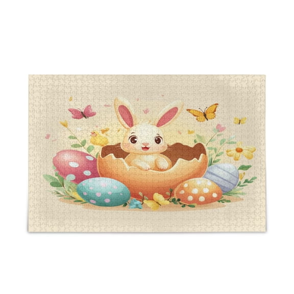 1000-Piece Jigsaw Puzzle for Brain Teasing Fun & Perfect Wall Art for Adults Ages 15+ Rabbits in Eggshells