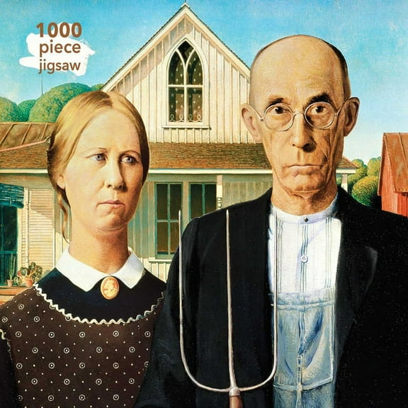 1000-Piece Jigsaw Puzzles: Adult Jigsaw Puzzle Grant Wood: American Gothic: 1000-Piece Jigsaw Puzzles (Other)