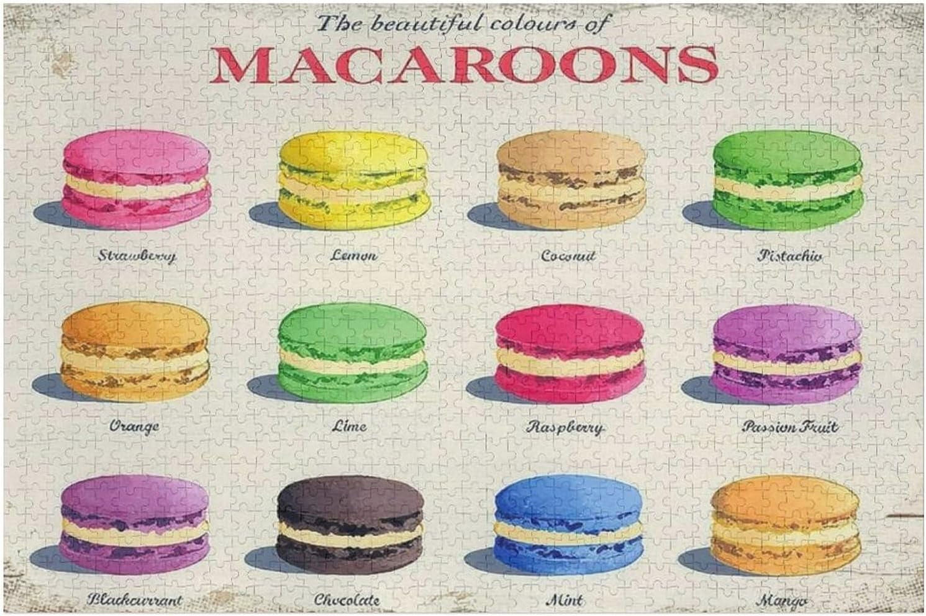 1000 Piece Jigsaw Puzzles Creative Macaroons Funny Novelty Puzzles for
