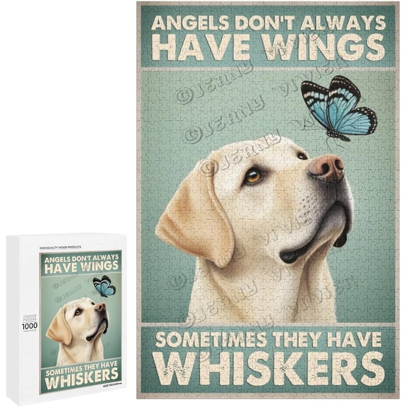 1000 Piece Labrador Dog Puzzle Beautifully Illustrated Jigsaw for Dog Lovers
