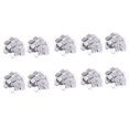thumbnail image 1 of 1000 Piece Mirror Tile Wall Sticker 3D Decal Room Decor Stick (Silver), 1 of 8