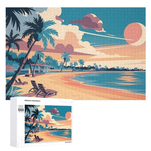 1000 - Piece Natural Landscape Puzzle: A Challenging Endeavor for Adults During Game Nights. Piece by Piece, Unlock Nature's Hidden Gems.