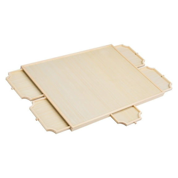 1000 Piece Puzzle Board with Drawer Cover Portable Wooden Jigsaw Puzzle Table 29x21 Inch, Includes Transparent PP Cover, 360 Rotating Base Ring, and 5 Sliding Storage Drawers for Easy Organization