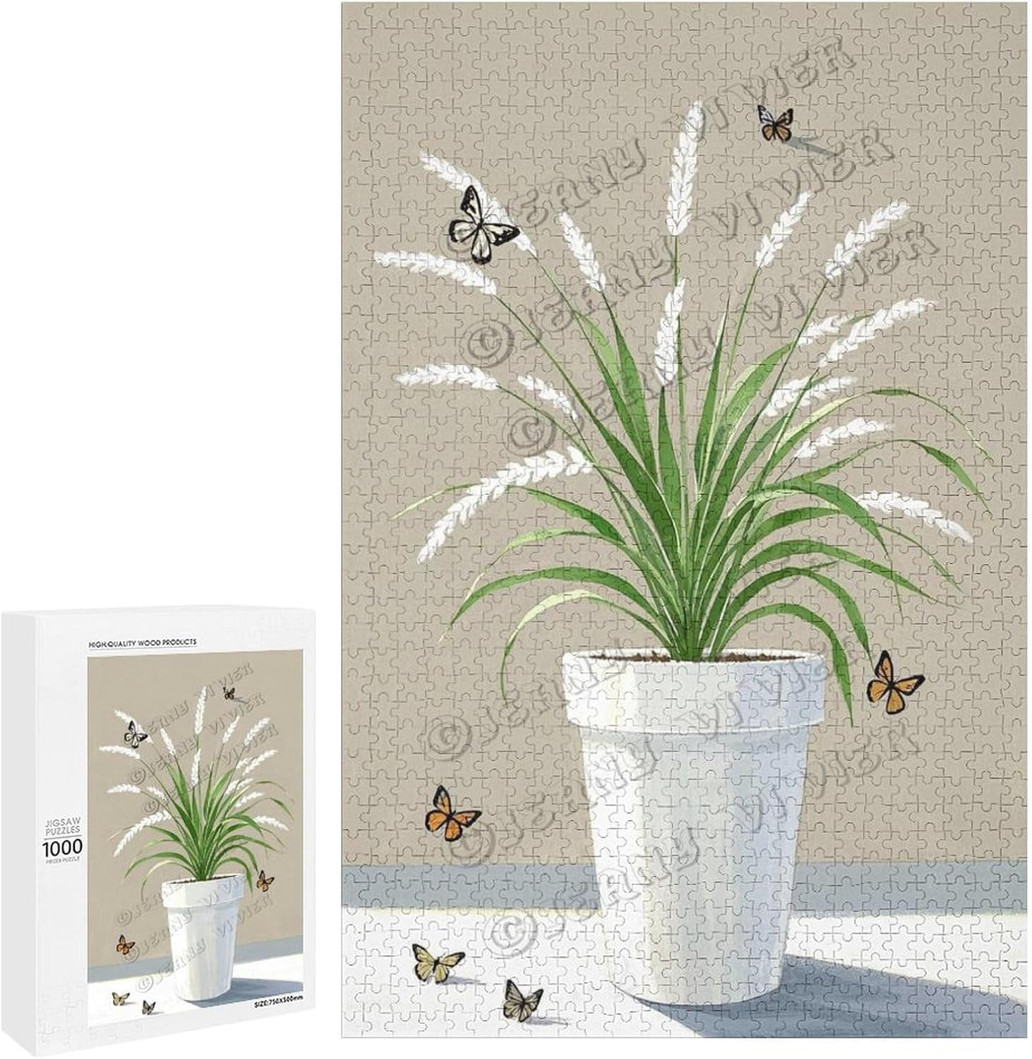 Walter Reed Puzzle 1000 Piece Reed Grass Wooden Jigsaw Puzzle for Adults, Finished Size 20 ...