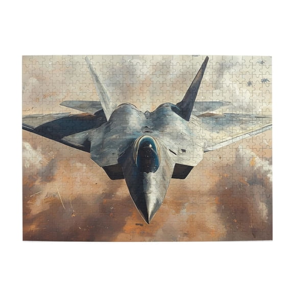 1000 Piece Stealth Fighter Jet Jigsaw Puzzle For Adults – Dynamic Brain Exercise, Relaxing Wooden Game For Stress Relief, Home Decor Art, Thoughtful Gift