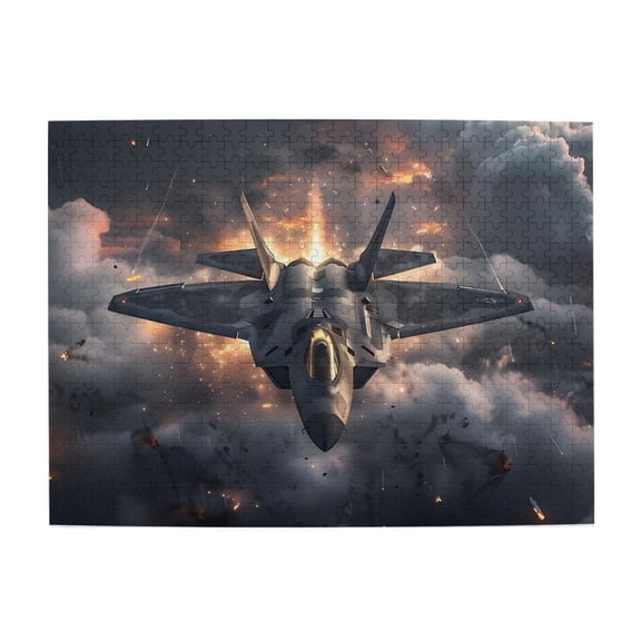 1000 Piece Stealth Fighter Jet Jigsaw Puzzle For Adults – Dynamic Military Aircraft Artwork, Challenging Brain Teaser, Relaxing Hobby, Great Gift & Home Decor
