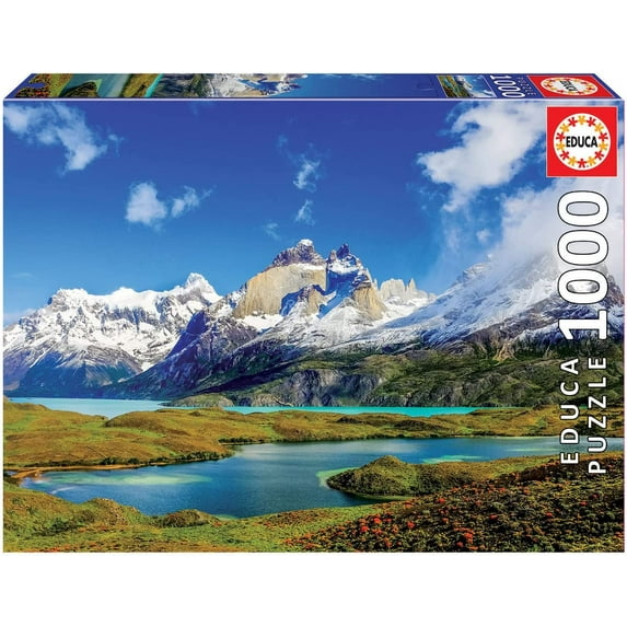 1000 Piece Torres Del Paine, Patagonia Jigsaw Puzzle by Educa Borras
