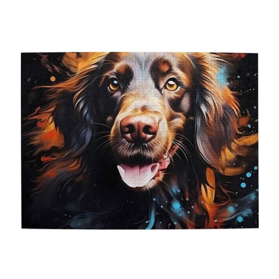 1000 Piece Vibrant Abstract Dog Jigsaw Puzzle For Adults – Challenging, Relaxing Brain Game, Cognitive Workout, Artistic Home Decor, Great Gift Idea For Pet Lovers