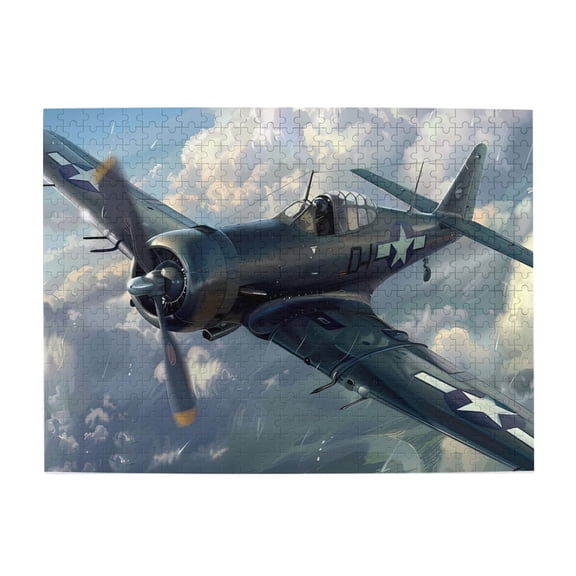 1000 Piece WWII Fighter Plane Jigsaw Puzzle For Adults – Challenging Wooden Brain Teaser, Vintage Aviation Artwork, Relaxing Game, Ideal Gift & Home Decor