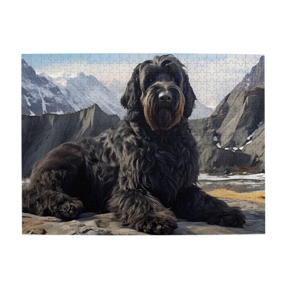 1000-Piece Wooden Jigsaw Puzzle for Adults - Black Dog Mountain View , Fun & Relaxing Family Game, No-Dust Interlocking Pieces, Perfect Wall Decor & Holiday Gift