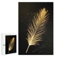 thumbnail image 1 of 1000 Piece Wooden Jigsaw Puzzle for Adults – Elegant Feather with Black Background | Challenging Puzzle with Precision Cut Pieces | Brain Teaser & Relaxing Hobby | 30" x 20", 1 of 8