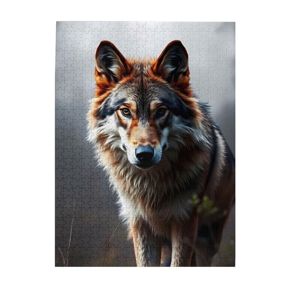 1000-Piece Wooden Jigsaw Puzzle for Adults & Families - Gray Wolf Wilderness Habitat , Fun & Educational Brain-Teasing Game, Artistic Home Decor