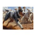 thumbnail image 1 of 1000-Piece Wooden Jigsaw Puzzle for Adults & Families - Running Dog Herding Cattle , Fun & Educational Brain-Teasing Game, Artistic Home Decor, 1 of 7
