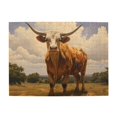 thumbnail image 1 of 1000-Piece Wooden Jigsaw Puzzle for Adults & Families - Texas Longhorn Cattle Horns , Fun & Educational Brain-Teasing Game, Artistic Home Decor, 1 of 7