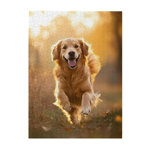 1000-Piece Wooden Jigsaw Puzzle for Adults - Golden Run Field Joy , Fun & Challenging Brain Teaser, Stylish Home Decor & Unique Gift