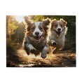 thumbnail image 1 of 1000-Piece Wooden Jigsaw Puzzle for Adults - Running Dogs Happy Sunlight , Interlocking Pieces with Guide Letters, Holiday Gift & Home Decor, 1 of 7