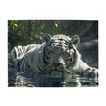 thumbnail image 1 of 1000-Piece Wooden Jigsaw Puzzle for Adults - White Tiger Resting In Water , Interlocking Pieces with Guide Letters, Holiday Gift & Home Decor, 1 of 7