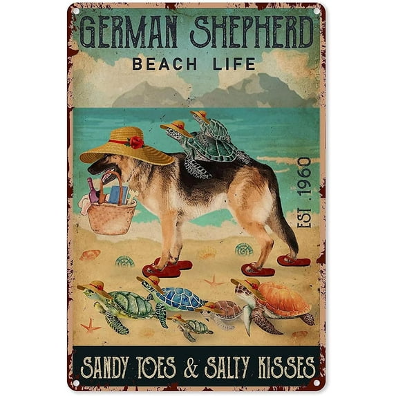 1000 Piece Wooden Jigsaw Puzzles For Adults Family Elderly German Shepherd And Turtles Beach Life Puzzle Game For Family Art Decorations Funny 1000 Piece Puzzle Toy Gift For Friend Wife Mom