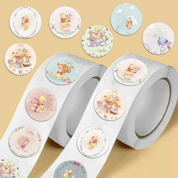 1000 Pieces10 Patternsbear Stickers Colorful Fashion Graffiti Rolls Self Adhesive Seals for Water Bottles Laptop Suitcase for Birthday Party Supply Decor Favor