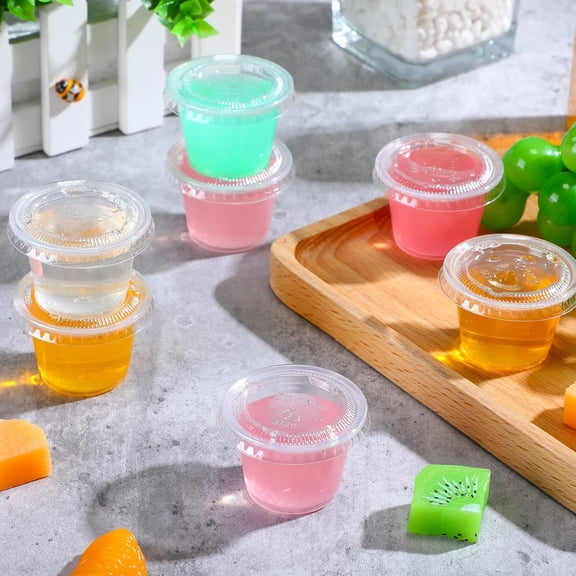 1000 Pieces 2 oz Containers with Lids