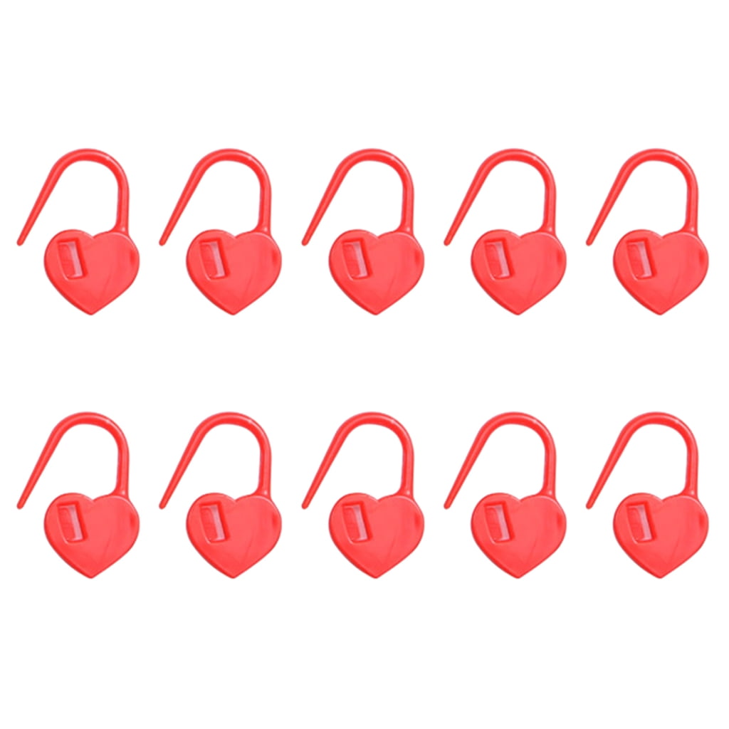 1000 Pieces Heart Shaped Knitting Markers Stitching Markers Locking Stitching Markers Easy to Use for Crochet Knitting