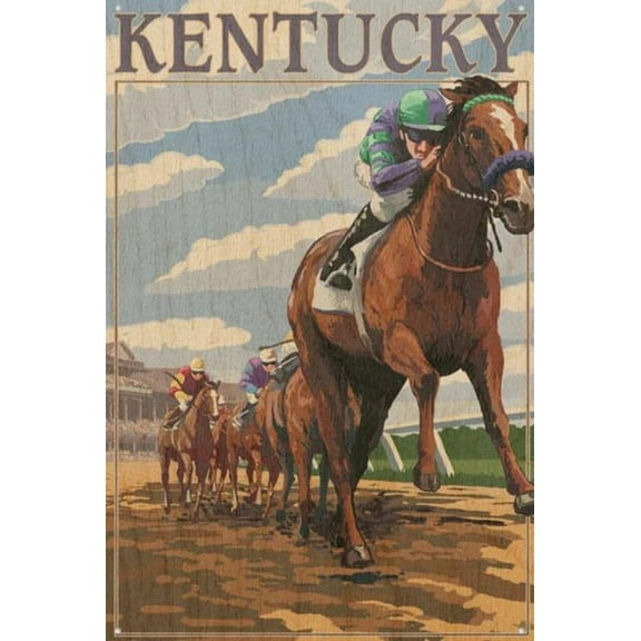 1000 Pieces Jigsaw Puzzle for Adults Kentucky Horse Racing Track Holiday Fun Modern Summer Home Decor Stress Relief Brain Teaser Relaxation Mind Stimulating Puzzle for Sports Event Fans
